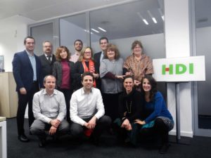 Pedro Pancorbo Parras und seine Kolleginnen und Kollegen in Madrid: Foto. HDI Global SE.